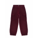 Бордовые вельветовые брюки с карманами-карго Aletta | Фото 1
