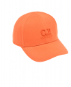 Оранжевая бейсболка с вышитым лого