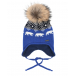 Синяя шапка с декором &quot;белые медведи&quot; Il Trenino | Фото 1