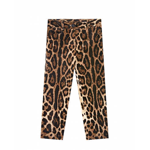Бархатные леопардовые брюки Dolce&Gabbana | Фото 1