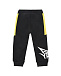 Черные спортивные брюки с желтыми вставками  | Фото 2