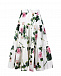 Белая юбка с принтом &quot;розы&quot; Dolce&Gabbana | Фото 3