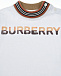 Белая футболка с двухцветным логотипом Burberry | Фото 3