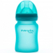 Бутылочка стеклянная с индикатором температуры 150мл, бирюзовый Everyday Baby | Фото 1
