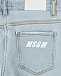 Голубые джинсы из хлопка и эластана MSGM | Фото 4