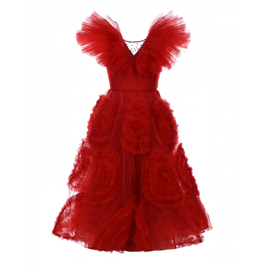 Красное платье с декольте Sasha Kim | Фото 1