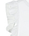 Белая футболка с оборками и вышивкой MSGM | Фото 4