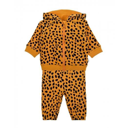 Оранжевый спортивный костюм с леопардовым принтом Stella McCartney | Фото 1