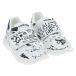 Белые кроссовки с принтом &quot;граффити&quot; Dolce&Gabbana | Фото 1