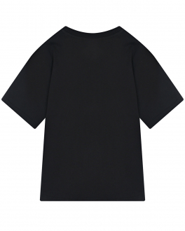 Черная футболка с розовым лого MSGM Черный, арт. MS029447 110 | Фото 2
