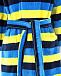Велюровый халат с контрастными полосами Sanetta | Фото 3