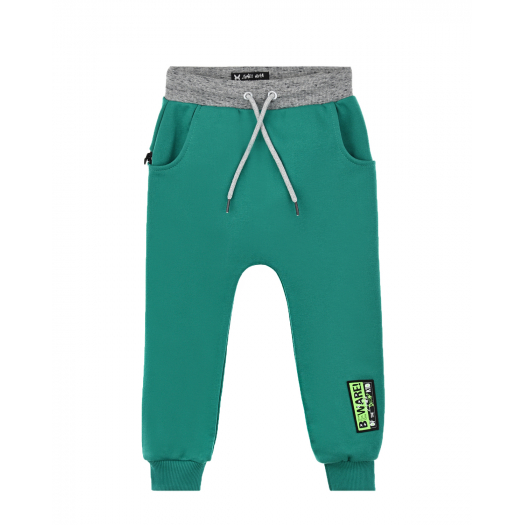 Спортивные брюки зеленого цвета  | Фото 1