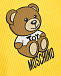 Желтый песочник с принтом &quot;медвежонок&quot; Moschino | Фото 4
