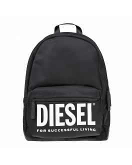 Черный рюкзак с накладным карманом, 43x30x16 см Diesel Черный, арт. J01021 KXBEW K900 | Фото 1