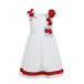 Белое платье с красными цветами Aletta | Фото 1