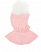 Розовая шапка-шлем с аппликацией &quot;медвежонок&quot; Chobi | Фото 3