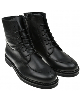 Черные ботинки на флисовой подкладке Rondinella Черный, арт. 6669-1-M 1608 NERO | Фото 1