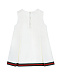 Белое платье с отделкой &quot;GG Web&quot; GUCCI | Фото 2