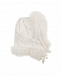 Белая шапка-ушанка с отделкой мехом песца Chobi | Фото 3