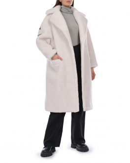 Пальто молочного цвета с надписью The Forte Forte dei Marmi Couture , арт. 22WF4566-3 165 | Фото 2