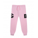 Розовые спортивные брюки с лого по бокам Dolce&Gabbana | Фото 1