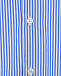 Рубашка в бело-голубую тонкую полоску Dal Lago | Фото 3