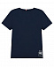 Синяя футболка со спортивным принтом Tommy Hilfiger | Фото 2