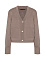 Кардиган из шерстяного трикотажа, бежевый