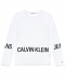 Белая толстовка с черным логотипом Calvin Klein | Фото 1