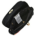 Черная бархатная сумка с вышивкой 12х4 см Monnalisa | Фото 4
