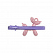 Зажим для волос фиолетовый с розовой собачкой Tais | Фото 2