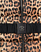 Леопардовая куртка с поясом Roberto Cavalli | Фото 4