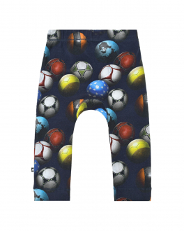 Спортивные брюки Seb Footballs Blue Molo Синий, арт. 6W22I221 6655 FOOTBALLS | Фото 1
