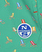 Зеленые шорты для купания с принтом &quot;шезлонги&quot; NORTH SAILS | Фото 3