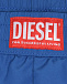 Синие шорты для плавания с принтом в полоску Diesel | Фото 3