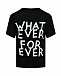 Черная футболка с принтом &quot;Whatever Forever&quot; 5 Preview | Фото 5