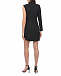 Асимметричное платье черного цвета ALINE | Фото 3