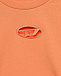 Свитшот с лого в тон, оранжевый Diesel | Фото 4