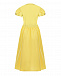 Желтое платье с вышивкой на рукавах Vivetta | Фото 2