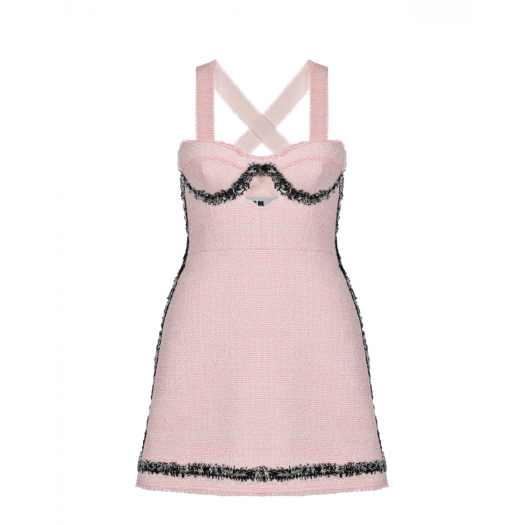 Розовое платье-мини MSGM | Фото 1