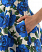 Короткое платье с принтом &quot;синие цветы&quot; Philosophy Di Lorenzo Serafini | Фото 9