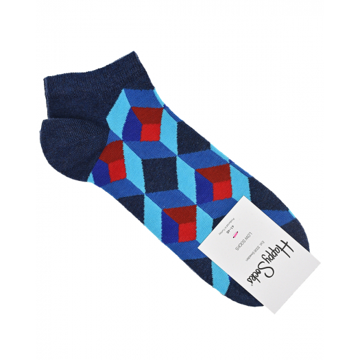 Синие спортивные носки Happy Socks | Фото 1