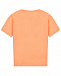 Оранжевая футболка с принтом &quot;машина&quot; Sanetta Kidswear | Фото 2