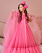 Длинное розовое платье без рукавов Sasha Kim | Фото 2