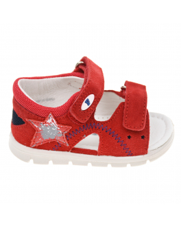 Красные сандалии со звездой Falcotto Красный, арт. 1500837-42-0H05 | Фото 2