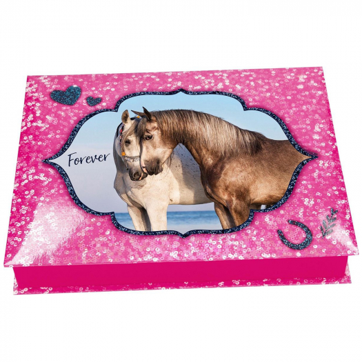 Набор Horses Dreams для письма в коробочке, розовый DEPESCHE | Фото 1