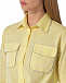 Желтая рубашка со стразами и завязкой Forte dei Marmi Couture | Фото 6