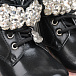Черные кожаные ботинки со стразами Monnalisa | Фото 6