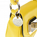 Желтая сумка из кожи 11х10х4 см  | Фото 6
