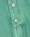 Зеленые джинсы с застежкой на пуговицы MM6 Maison Margiela | Фото 4